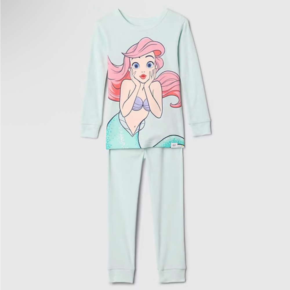 Disney Ariel Kids Pajama Set - Mint Green